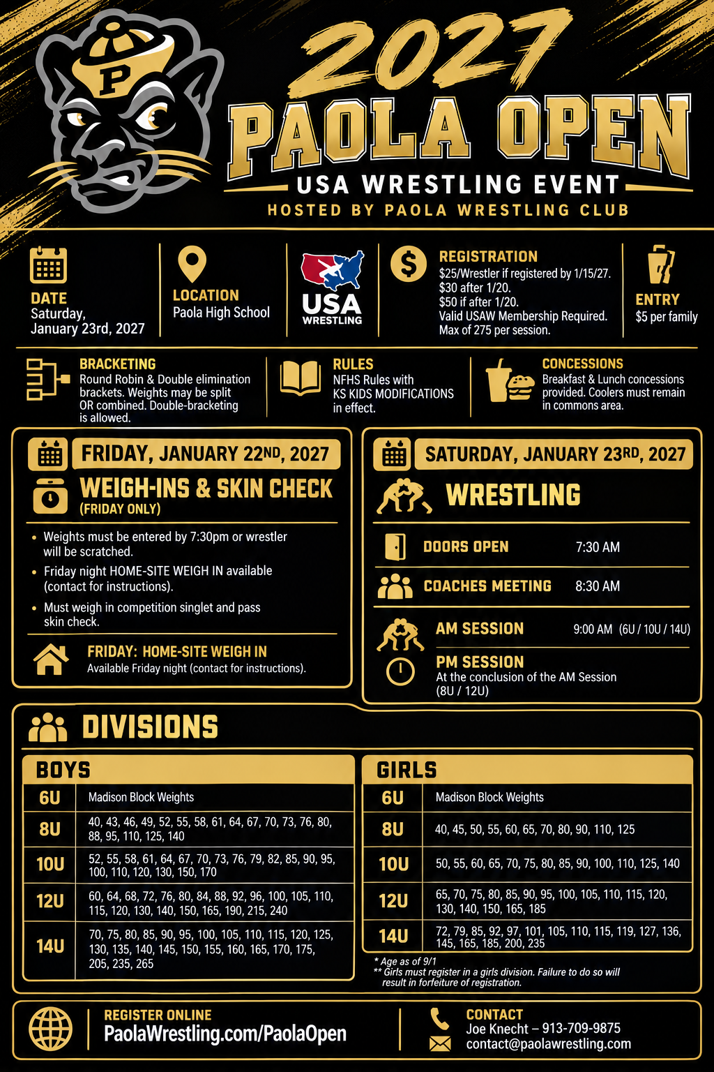 2027 Paola Open poster